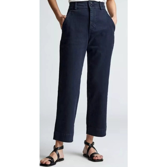Everlane The Organic Straight-Leg Pant in True Navy 2 - Picture 1 of 8